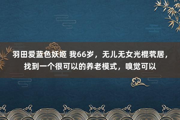 羽田爱蓝色妖姬 我66岁，无儿无女光棍茕居，找到一个很可以的养老模式，嗅觉可以