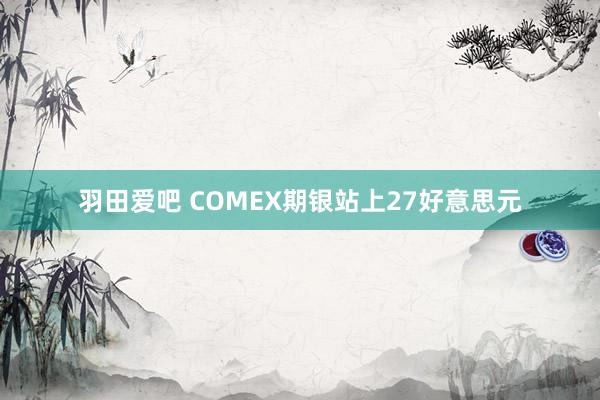 羽田爱吧 COMEX期银站上27好意思元