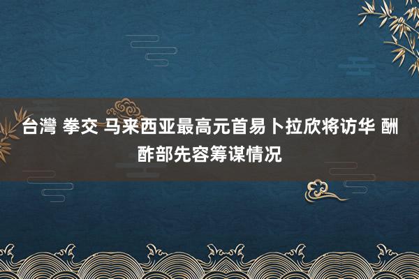 台灣 拳交 马来西亚最高元首易卜拉欣将访华 酬酢部先容筹谋情况