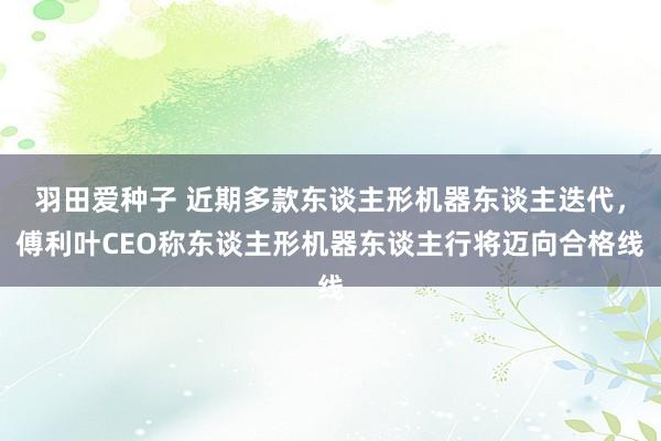 羽田爱种子 近期多款东谈主形机器东谈主迭代，傅利叶CEO称东谈主形机器东谈主行将迈向合格线