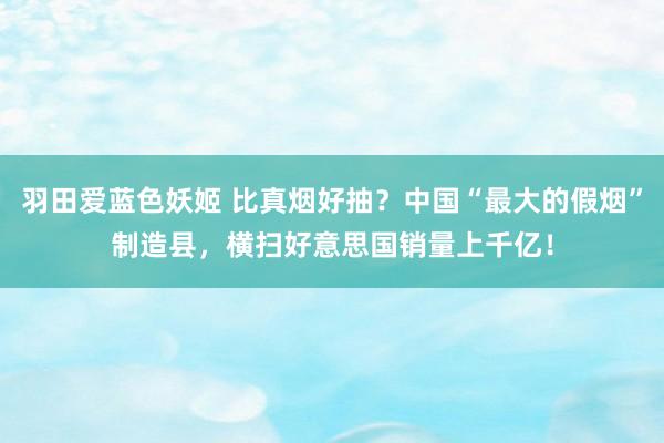 羽田爱蓝色妖姬 比真烟好抽？中国“最大的假烟”制造县，横扫好意思国销量上千亿！