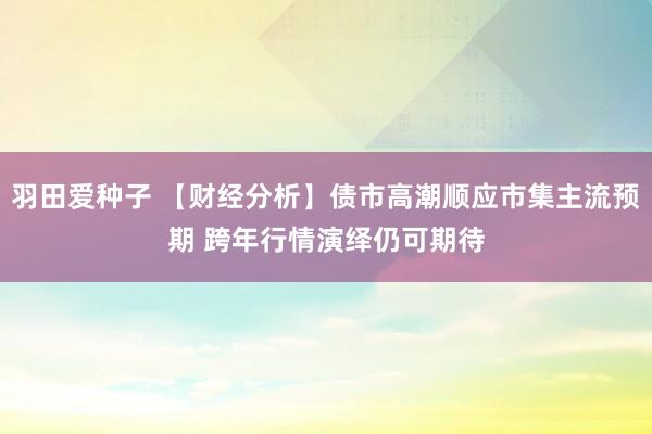 羽田爱种子 【财经分析】债市高潮顺应市集主流预期 跨年行情演绎仍可期待