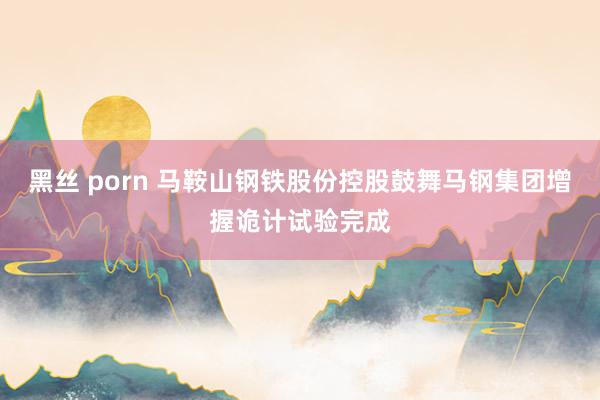 黑丝 porn 马鞍山钢铁股份控股鼓舞马钢集团增握诡计试验完成