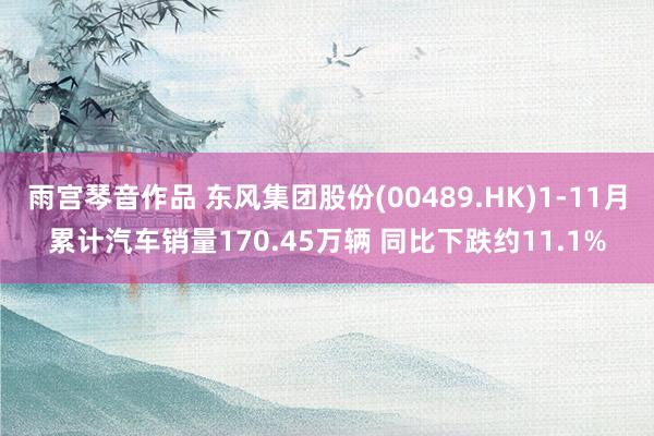 雨宫琴音作品 东风集团股份(00489.HK)1-11月累计汽车销量170.45万辆 同比下跌约11.1%