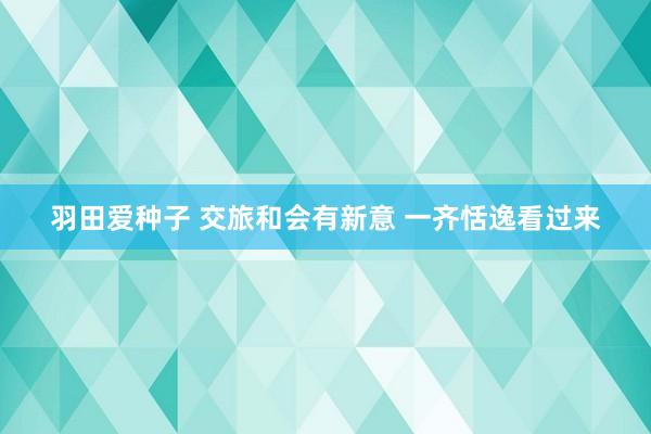 羽田爱种子 交旅和会有新意 一齐恬逸看过来