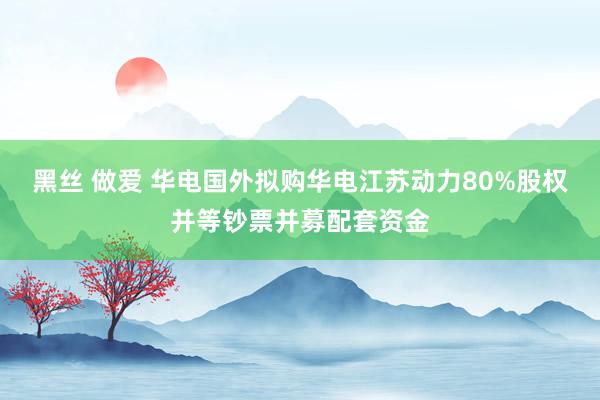 黑丝 做爱 华电国外拟购华电江苏动力80%股权并等钞票并募配套资金