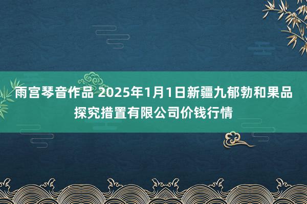 雨宫琴音作品 2025年1月1日新疆九郁勃和果品探究措置有限公司价钱行情