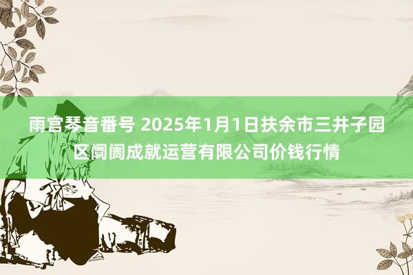 雨宫琴音番号 2025年1月1日扶余市三井子园区阛阓成就运营有限公司价钱行情