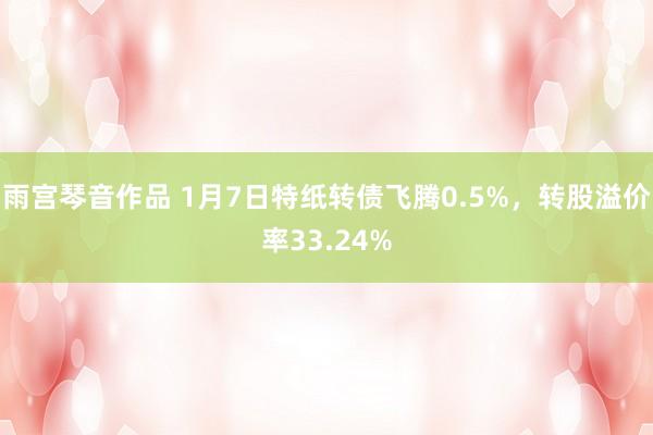 雨宫琴音作品 1月7日特纸转债飞腾0.5%，转股溢价率33.24%