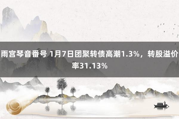 雨宫琴音番号 1月7日团聚转债高潮1.3%，转股溢价率31.13%