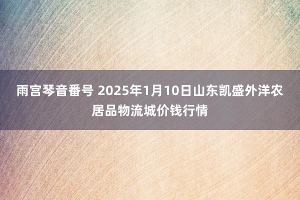 雨宫琴音番号 2025年1月10日山东凯盛外洋农居品物流城价钱行情